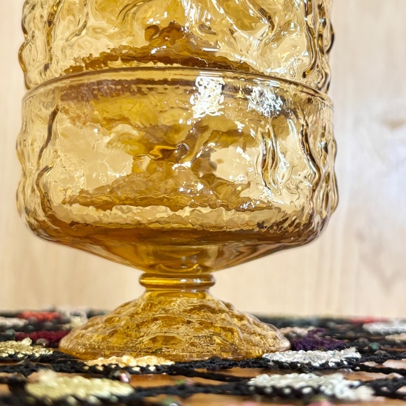 Vintage 4 Piece Stackable Textured Short Coup Cocktail Dessert Glasses 70s 80s - Picture 3 of 5